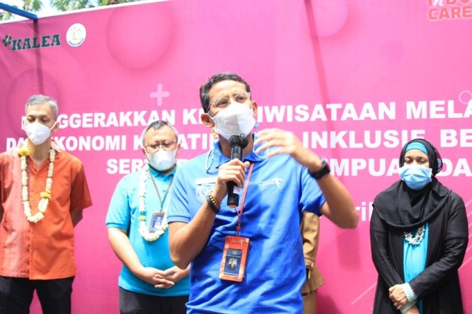 Tour de Banten Menteri Pariwisata dan Ekonomi Kreatif Republik Indonesia