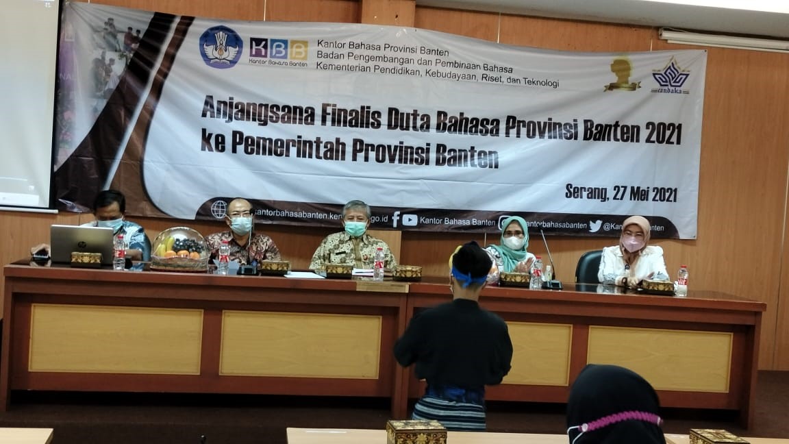 Anjangsana (Berkunjung) Finalis Duta Bahasa Provinsi Banten ke Pemerintah Provinsi Banten
