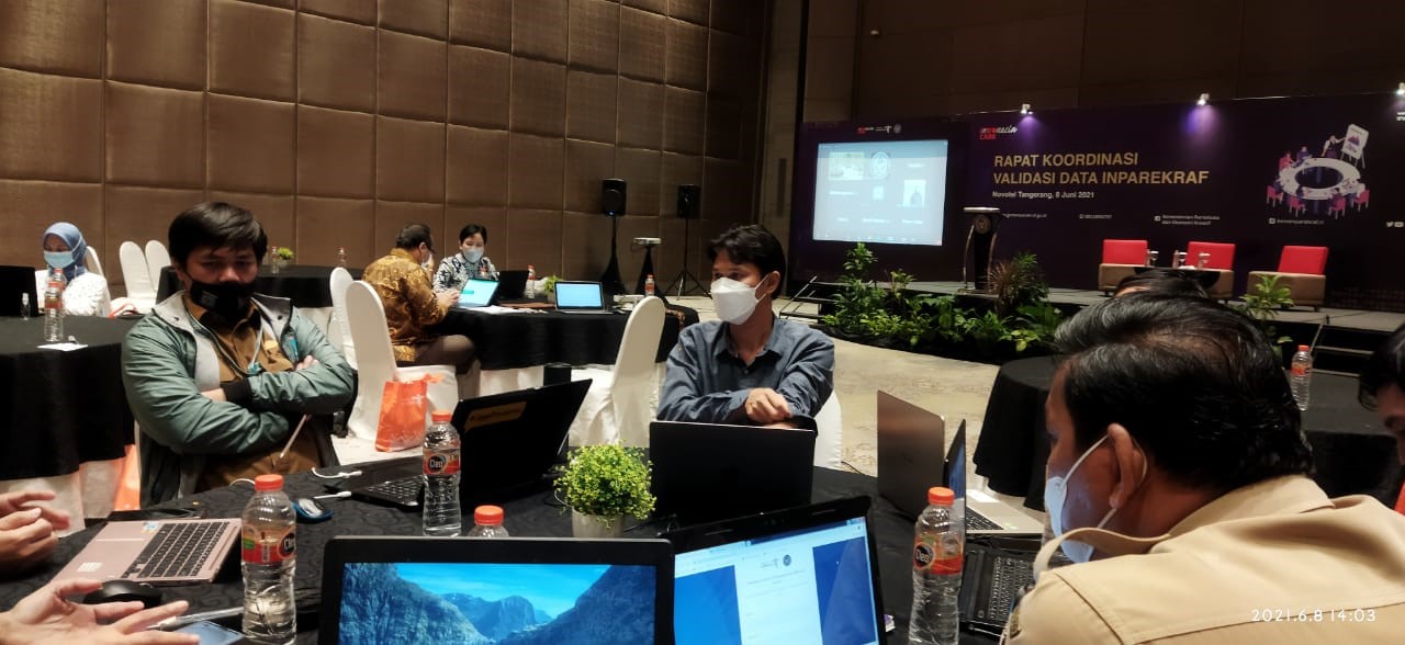 Dinas Pariwisata Provinsi Banten Koordinasi dengan Kementerian Pariwisata dan Ekonomi Kreatif Republik Indonesia bahas Data Aplikasi INPAREKRAF