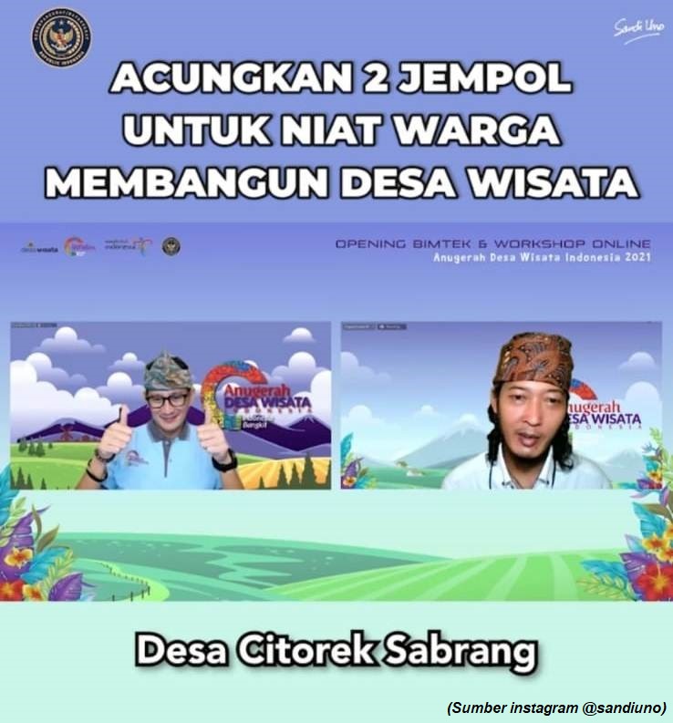 Desa Citorek Sabrang Banten jadikan Ajang Anugerah Wisata 2021 sebagai Motivasi dalam memelihara Budaya Lokal