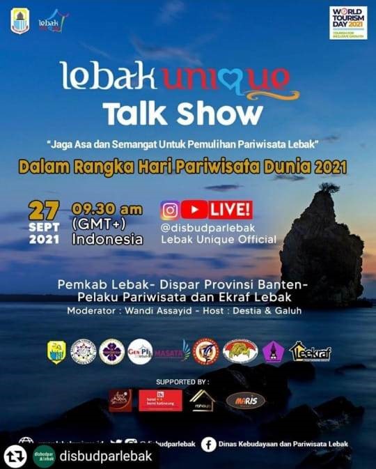 Lebak Unique Talkshow “Jaga Asa dan Semangat untuk Pemulihan Pariwisata Lebak”
