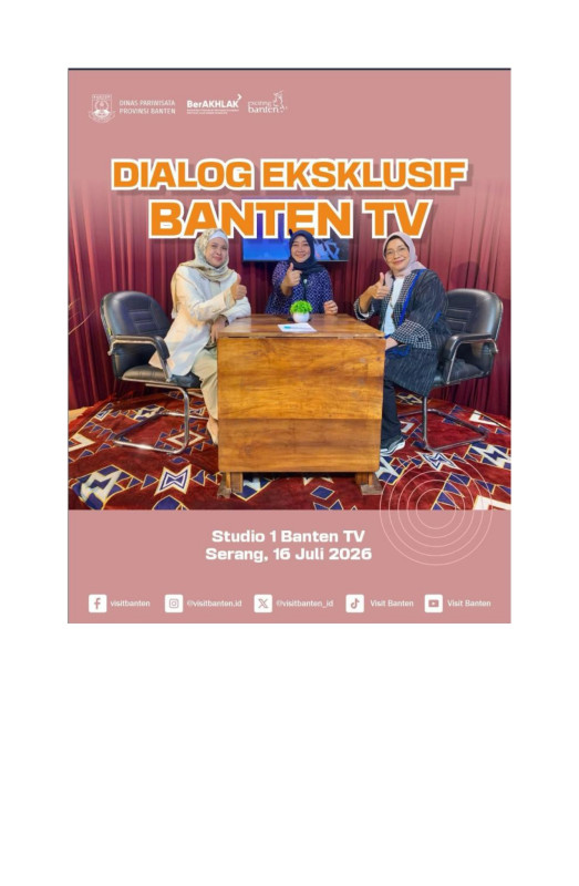 Dialog Eksklusif Kepala Dinas Pariwisata Provinsi Banten di Banten TV