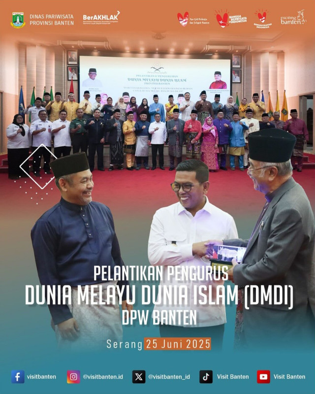 elantikan Pengurus Dunia Melayu Dunia Islam (DMDI) DPD Provinsi Banten 2025-2028