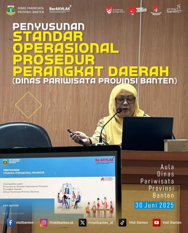 Penyusunan Standar Operasional Prosedur Perangkat Daerah (DINAS PARIWISATA PROVINSI BANTEN)