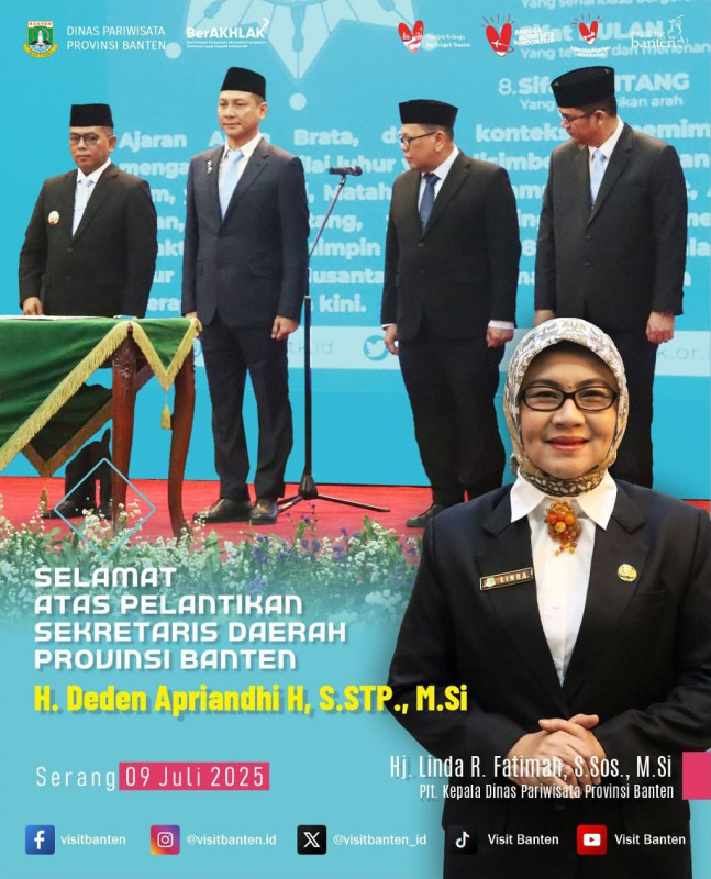 Pelantikan berlangsung di Pendopo Gubernur Banten , Kota Serang