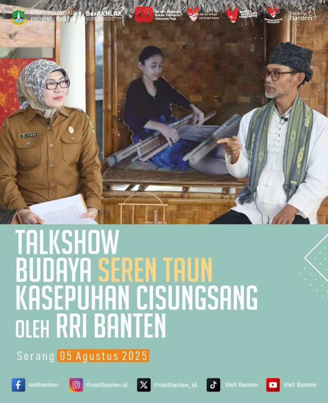Talkshow Budaya Seren Taun Kesepuhan Cisungsang oleh RRI Banten