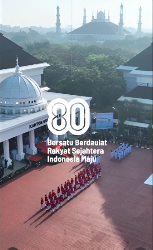 Pengibaran Sangsaka Merah Putih pada Peringatan Kemerdekaan Republik Indonesia ke-80