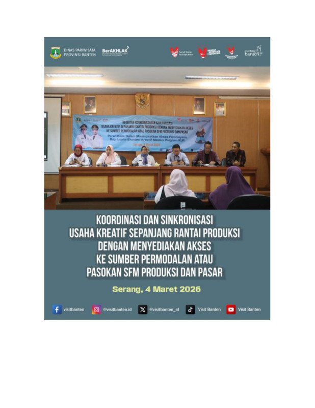 Koordinasi dan Sinkronisasi Usaha Kreatif Koordinasi Akses ke Sumber Permodalan Pasokan SFM Produksi dan Pasar