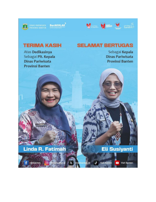 Pergantian Kepala Dinas Pariwisata Provinsi Banten