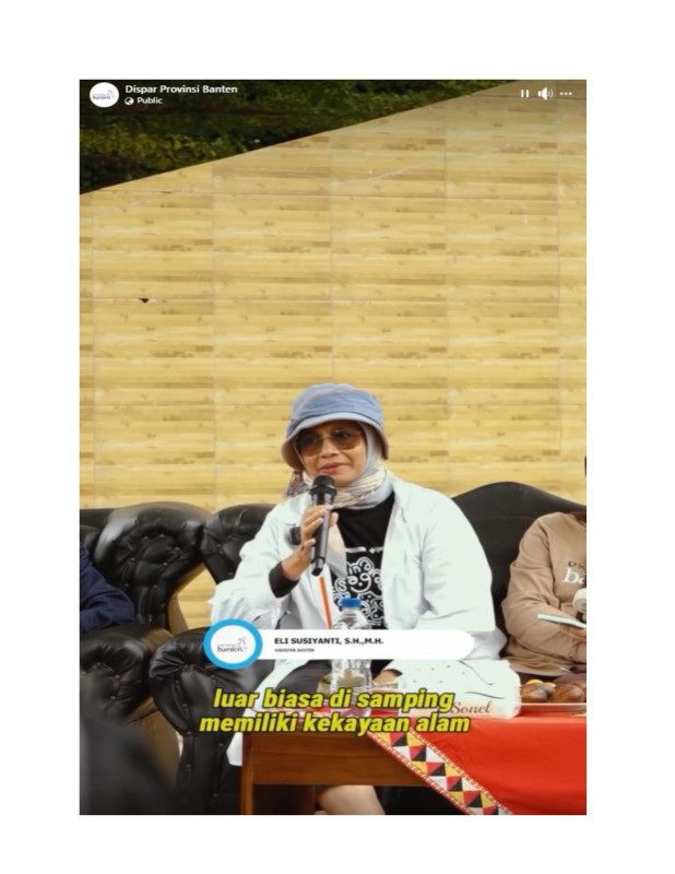 Workshop Peningkatan Kapasitas Pengelolaan Destinasi Pariwisata Berkelanjutan 2025 di Desa Wisata Sawarna.