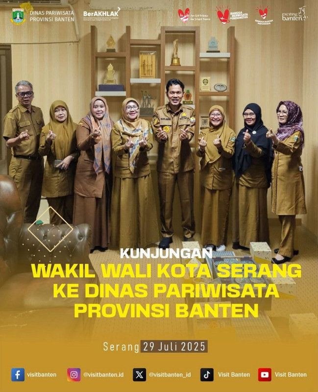 kunjungan Wakil Wali Kota Serang ke Kantor Dinas Pariwisata Provinsi Banten