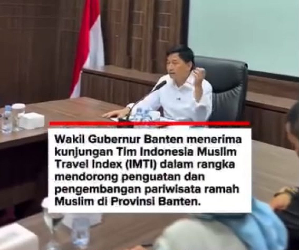 Wakil Gubernur Banten menerima kunjungan Tim Indonesia Muslim Travel Index untuk penguatan dan pengembangan pariwisata ramah Muslim di Provinsi Banten