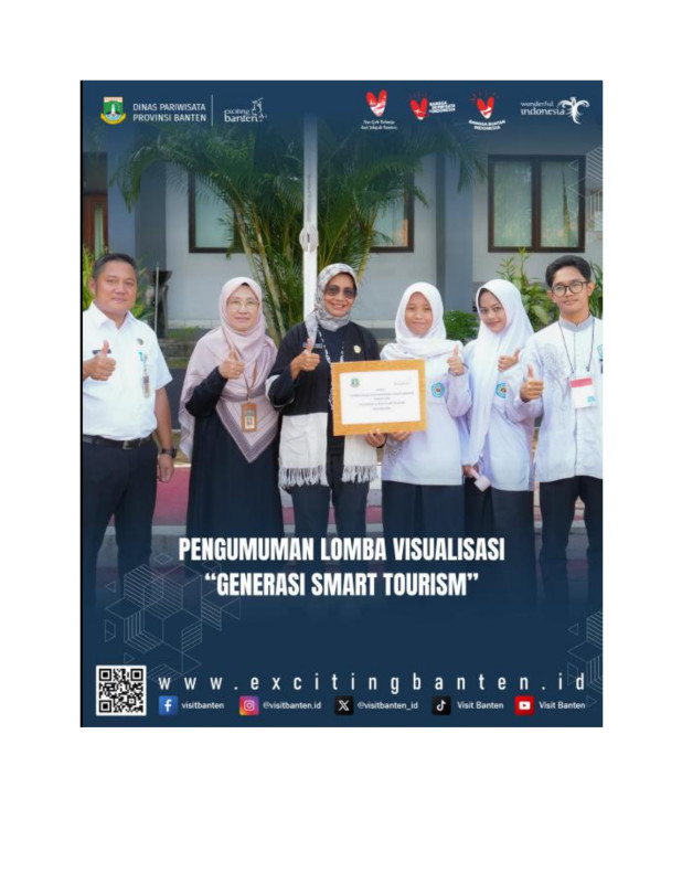 Kegiatan Lomba Visualisasi Video Destinasi Wisata dengan tema “Generasi Smart Tourism: Menggerakkan Gen Z untuk Promosi Wisata Banten”