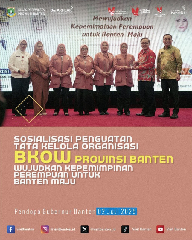 Sosialisasi Penguatan Tata Kelola Organisasi BKOW Provinsi Banten: Wujudkan Kepemimpinan Perempuan untuk Banten Maju