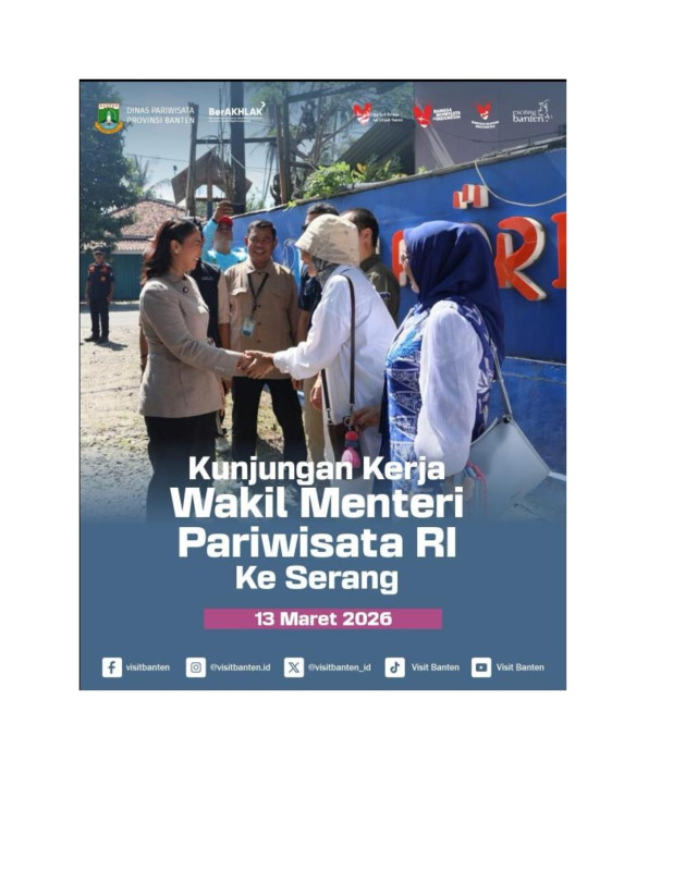 Kunjungan Kerja Wakil Menteri Pariwisata RI