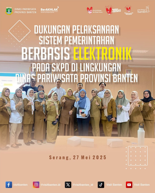 Dukungan Pelaksanaan Sistem Pemerintahan Berbasis Elektronik (SPBE) pada Dinas Pariwisata Provinsi Banten