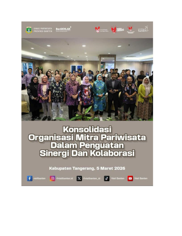 Konsolidasi Organisasi Mitra Pariwisata dalam Penguatan Sinergi Kolaborasi