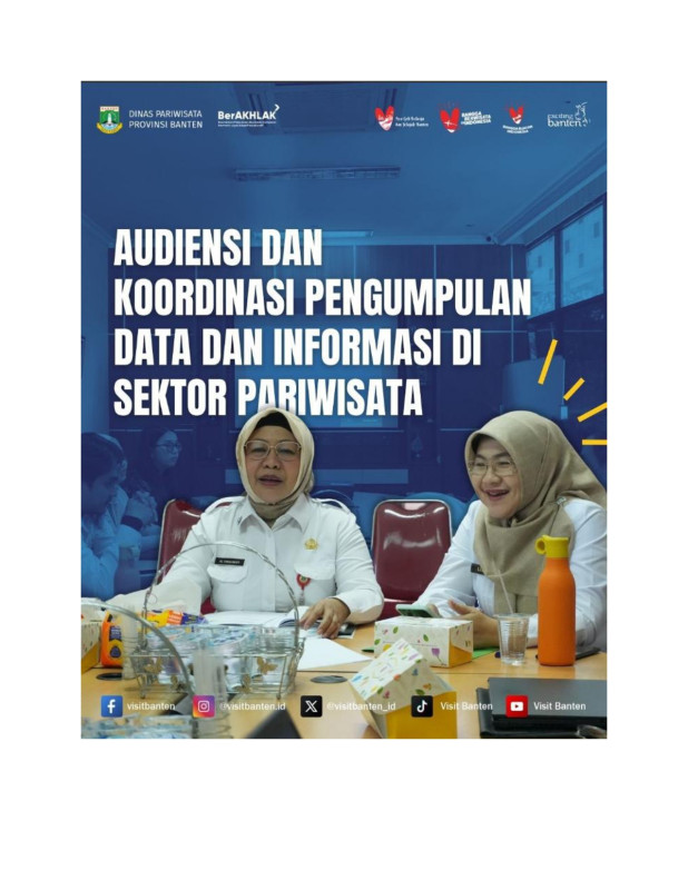Audiensi dan Koordinasi Pengumpulan Data dan Informasi di sektor Pariwisata