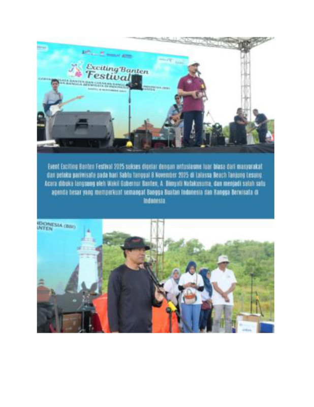 Keseruan Exciting Banten Festival 2025 di Lalassa Beach, Tanjung Lesung!