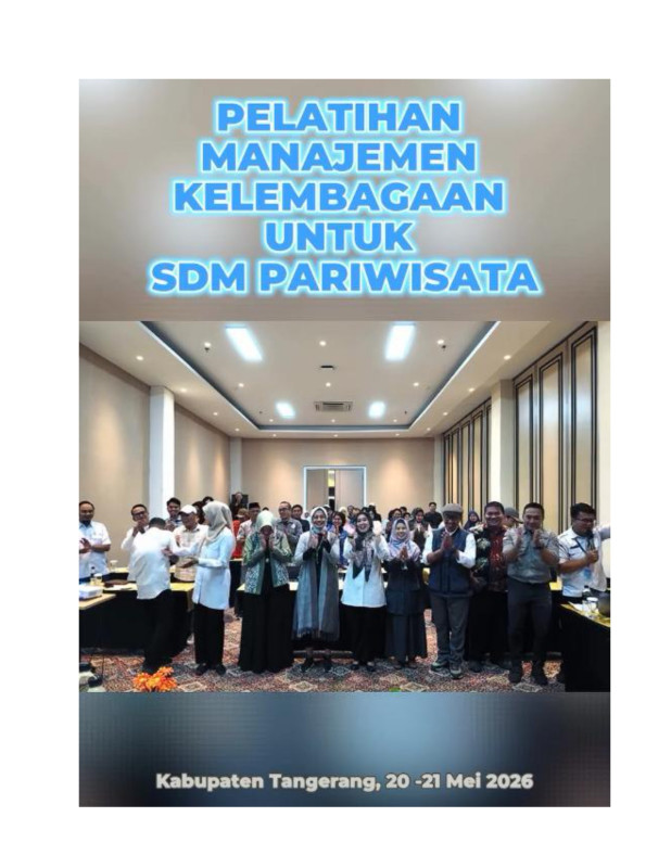 Pelatihan Manajemen Kelembagaan untuk SDM Pariwisata