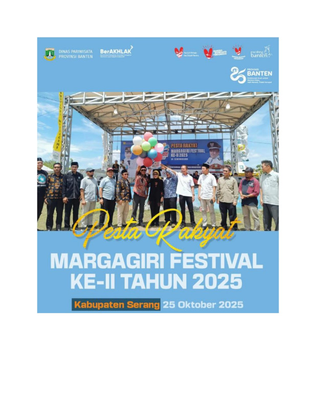 Plt. Kadispar Banten mewakili Gubernur Banten, hadiri Festival Margagiri 2025 di Desa Margagiri, Kec. Bojonegara, Kab. Serang