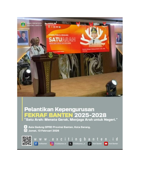 Pelantikan Kepengurusan FEKRAF 2025 - 2028