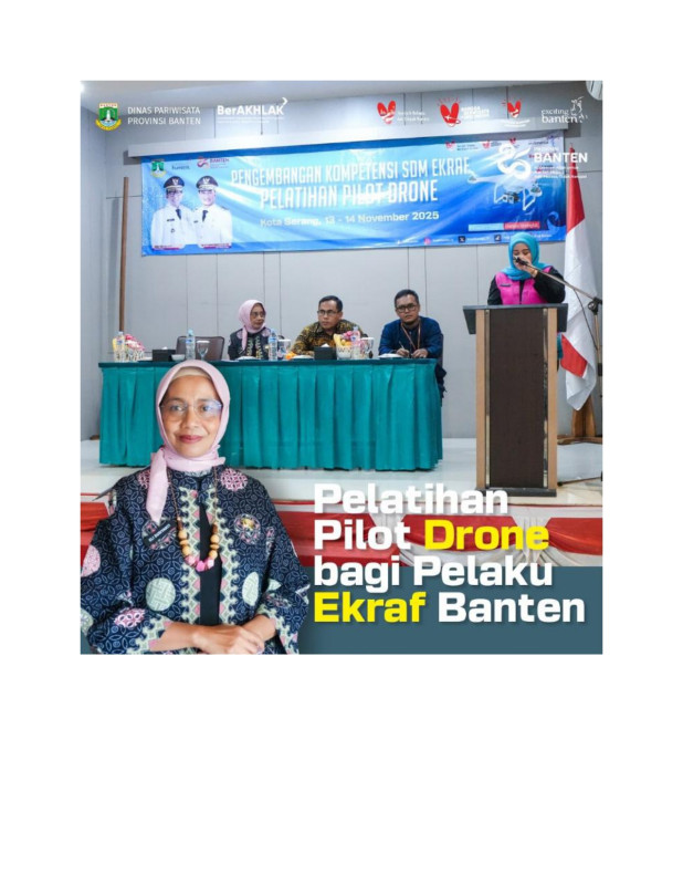 Pelatihan Pilot Drone bagi Pelaku Ekraf Banten