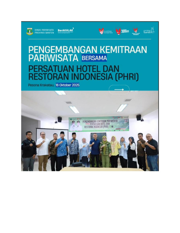 Pengembangan Kemitraan Pariwisata bersama Persatuan Hotel dan Restaurant Indonesia