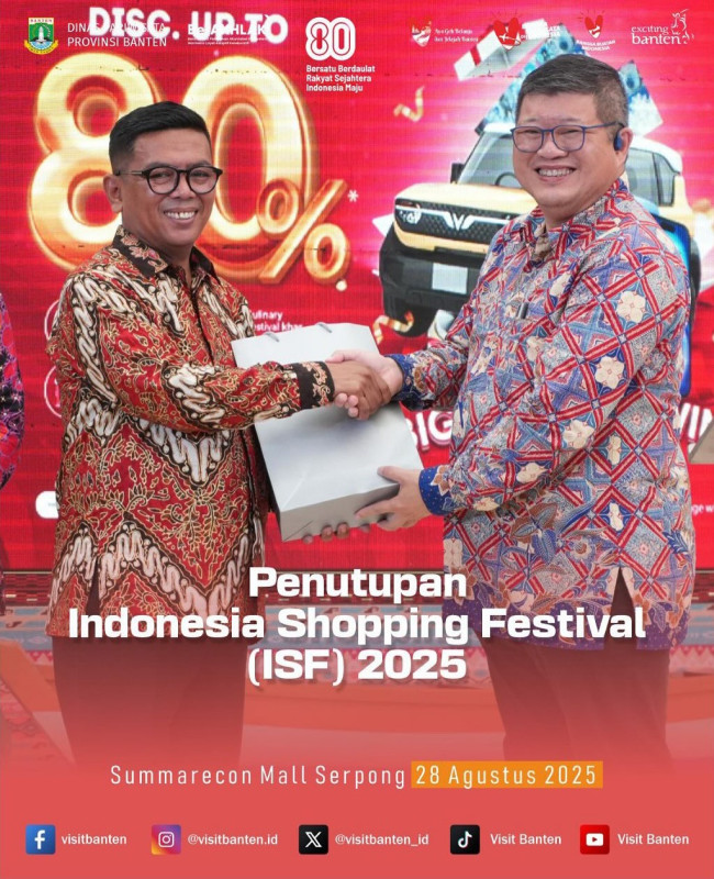 Penutupan Indonesia Shopping Festival (ISF) 2025